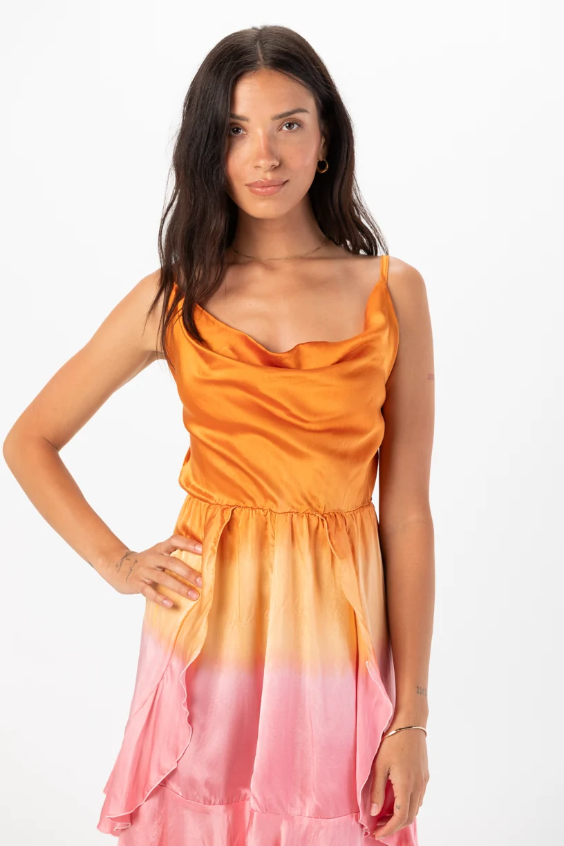 Aurora Silk Mini Dress - Image 7